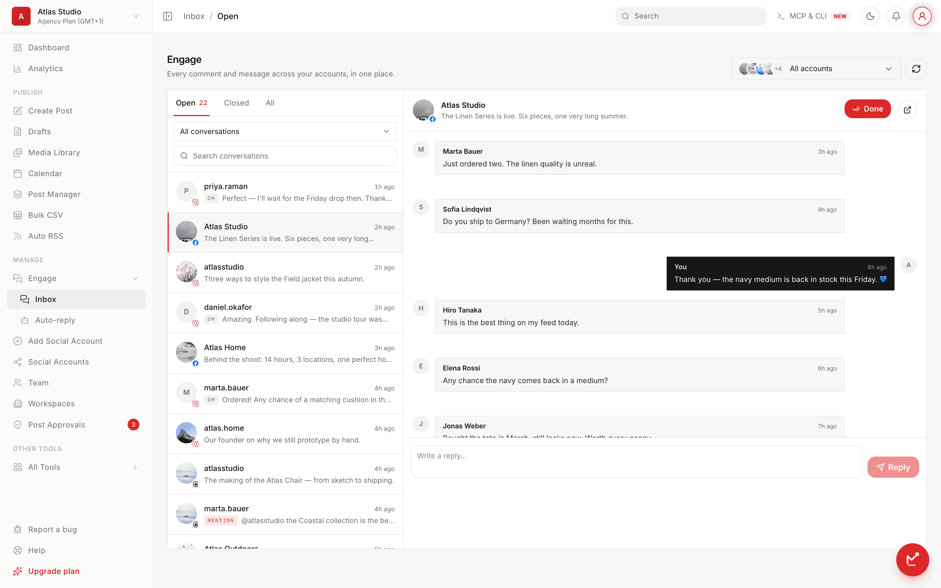 Engage · Social Magnum product screenshot